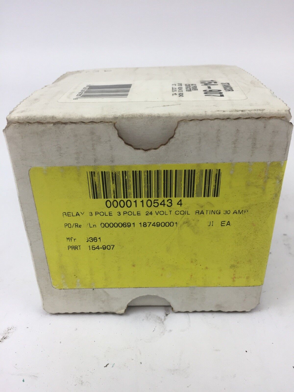 STANCOR 154-907 AC POWER CONTACTOR 154-C2A3 24V COIL 30 AMP