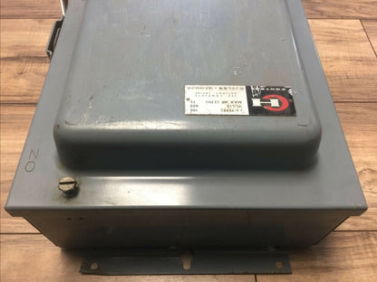 CUTLER HAMMER DH363D NON FUSIBLE SAFETY SWITCH 600VAC 100AMP 3PHASE 75HP 3POLE