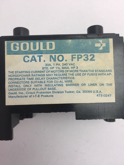 GOULD FP32 30A 1PH 240VAC 3HP