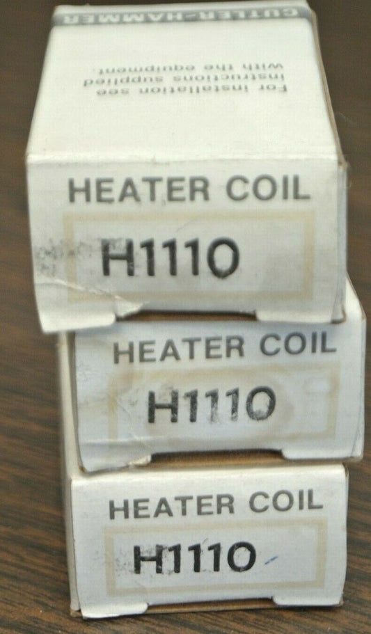 LOT of 3 / CUTLER-HAMMER H1110 / 1110 / OVERLOAD HEATER ELEMENT / NEW SURPLUS