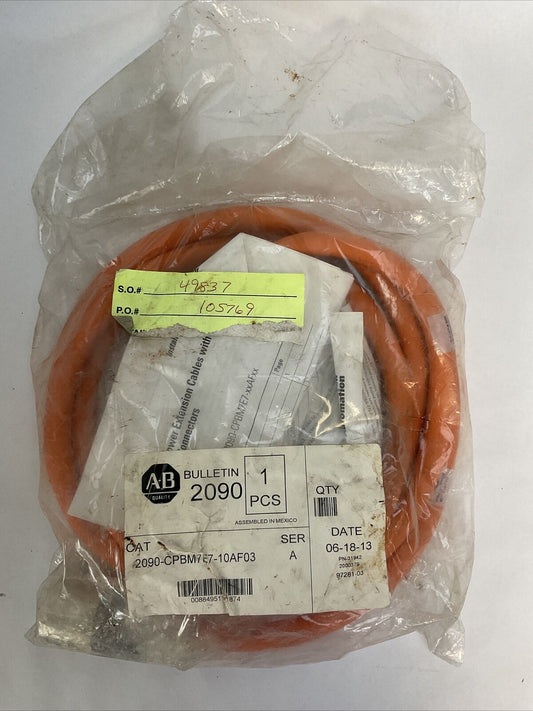 ALLEN BRADLEY 2090-CPBM7E7-10AF03 SER A POWER EXTENSION CABLE