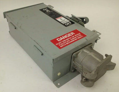 PYLE NATIONAL WFRS-6036 SAFETY SWITCH 3P 60A 600V 50HP TYPE 3R/12 RAINPROOF