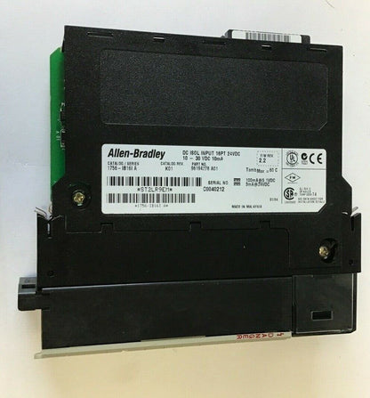 ALLEN BRADLEY INPUT MODULE 1756-IB16 SER.A CAT.REV.K01 16PT 24VDC F/W REV.2.2