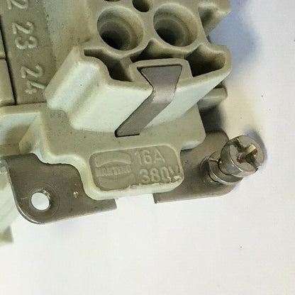 HARTING HS12 "FEMALE" 16A 380V / HAN E AV TERMINAL BLOCK CONNECTOR 600V