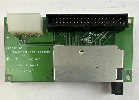 PC ENGINES CFDISK.1C IDE/COMPACTFLASH ADAPTER NO HOT SWAP