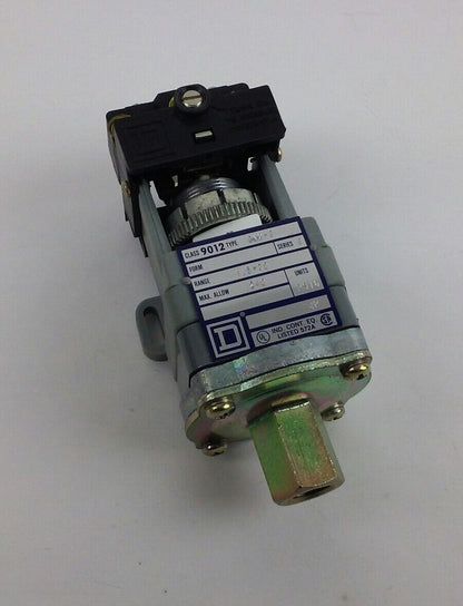 NEW SQUARE D 9012-GNO-3 PRESSURE SWITCH - Ser. B, Class 9012, Type GNO-3