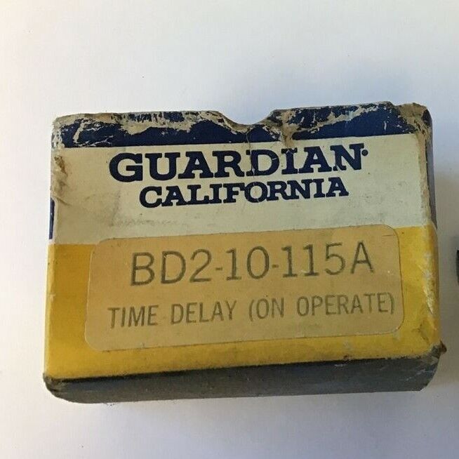 GUARDIAN 0121-1220-6100 TIME DELAY RELAY 1.0-10SEC 115VAC BD2-10-115A