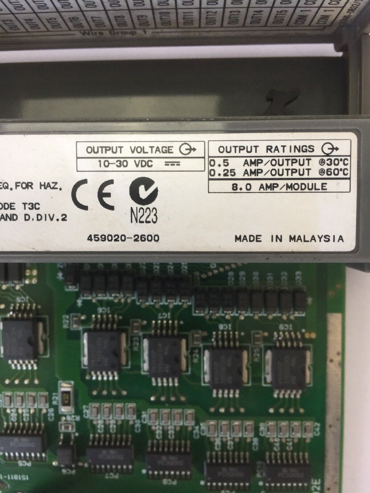 ALLEN BRADLEY 1746-0B32E OUTPUT MODULE 10-30VDC SER A SLC500