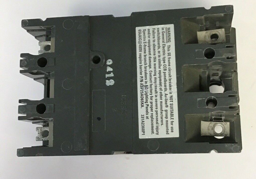 GE SELA24AT0060 CURRENT LIMITING  CIRCUIT BREAKER 60A 480VAC 2POLE W/O TRIP