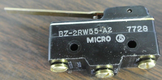 MICROSWITCH BZ-2RW55-A2 - LIMIT SWITCH - 15A @ 125, 250 or 480VAC - LOT of 3 NEW