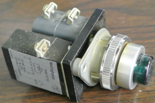 WESTINGHOUSE OTPFP3 - PUSH TO TEST LIGHT - GREEN LENS - 120V - NEW SURPLUS