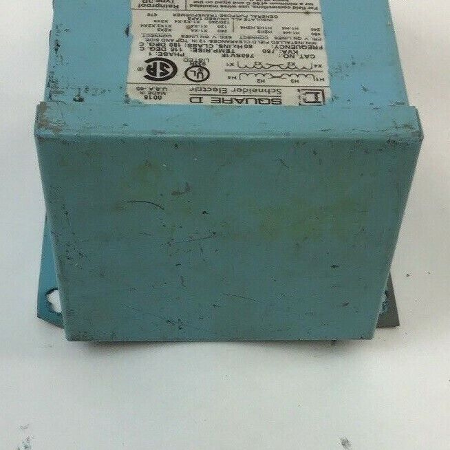 SQUARE D 750SV1F TRANSFORMER .750KVA 1PH 60HZ PRIM.240/480V SEC.120/240V