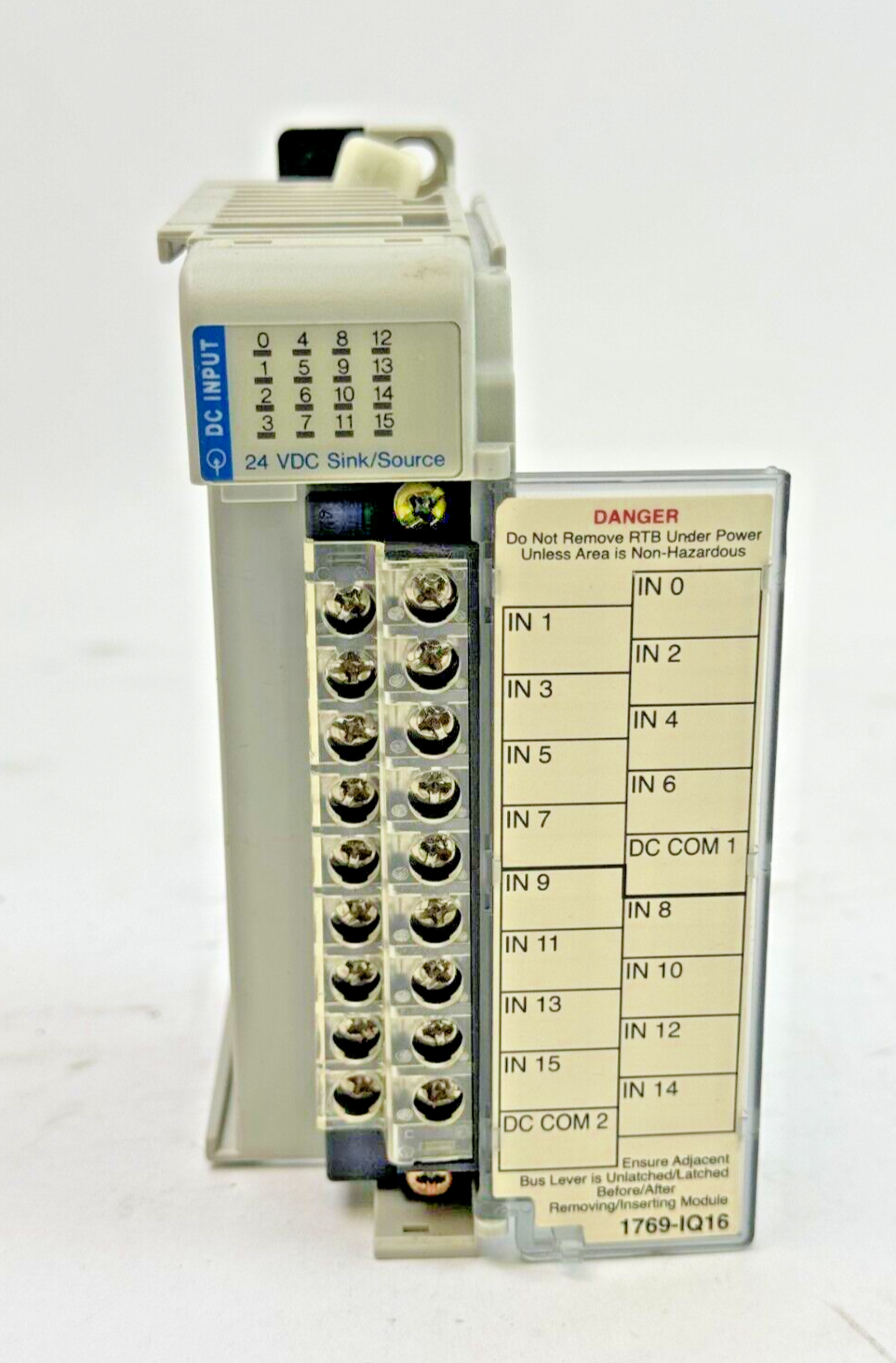 ALLEN-BRADLEY - 1769-IQ16 SER. A F/W REV. 3.1 DIR-VER 95320743/02 - SLC 500 OUT
