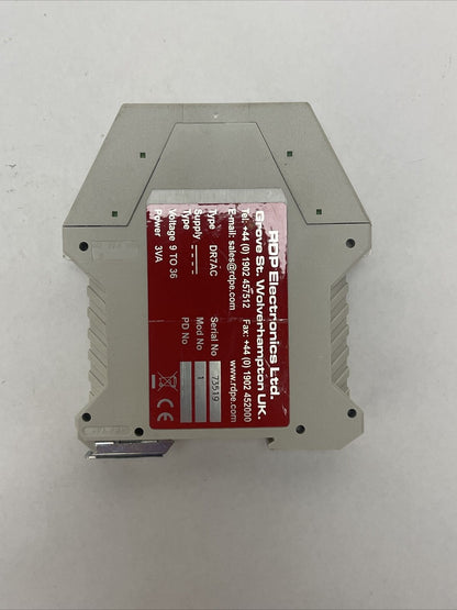 RDP ELECTRONICS DR7AC TRANSDUCER AMPLIFIER 9-36VDC 3VA