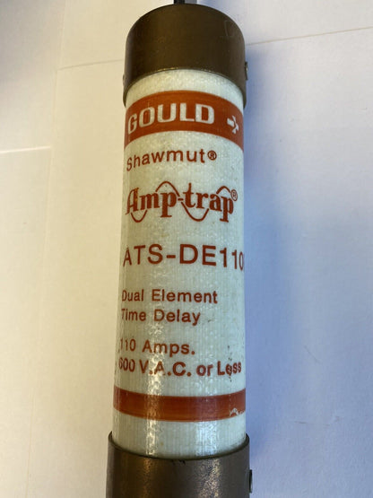 Gould Shawmut Amp-trap ATS-DE-110R 110A 600V Fuse "Lot of 2"