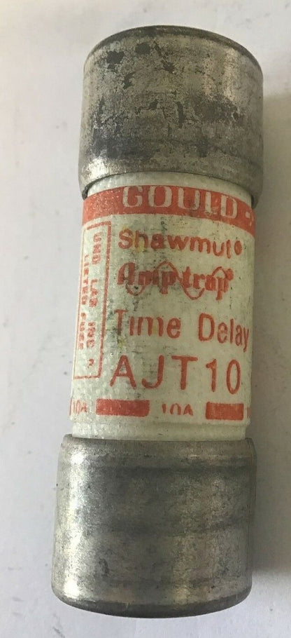 GOULD SHAWMUT AJT10 10A 600V AMP-TRAP TIME DELAY****LOTOF5****