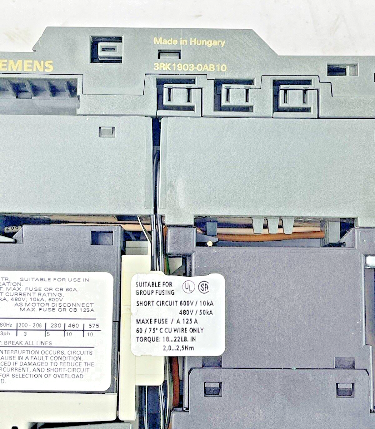 SIEMENS - 3RV1011-1KA10/3RK1301-1KB00-0AA2/3RH1911-1AA01/3RK-1903-0AB10