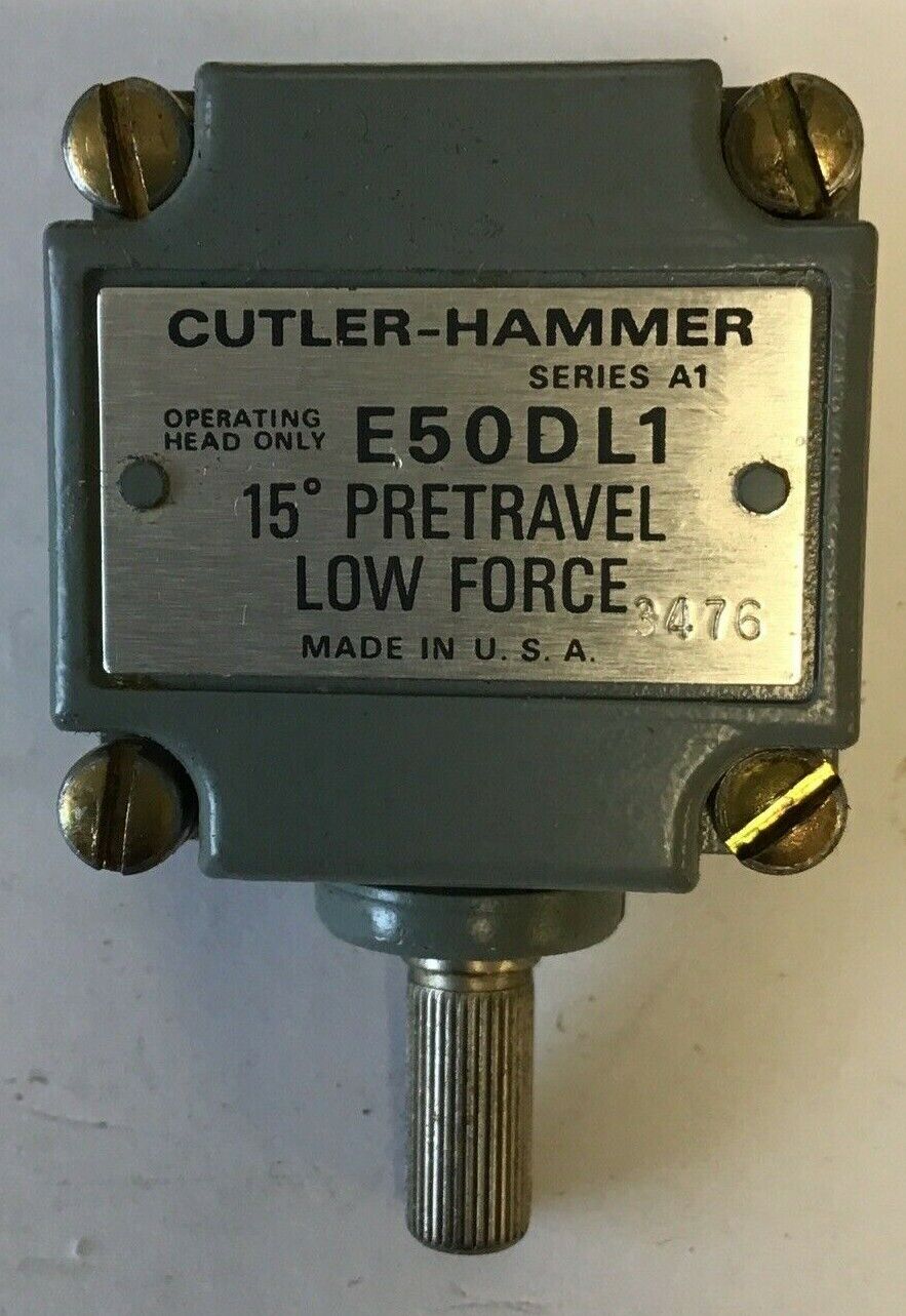 CUTLER HAMMER E50DL1 LIMIT SWITCH OPERATING HEAD