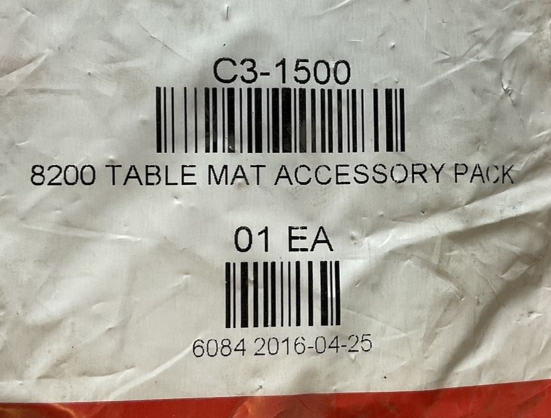 SCS C3-1500 8200 TABLE MAT ACCESSORY PACK