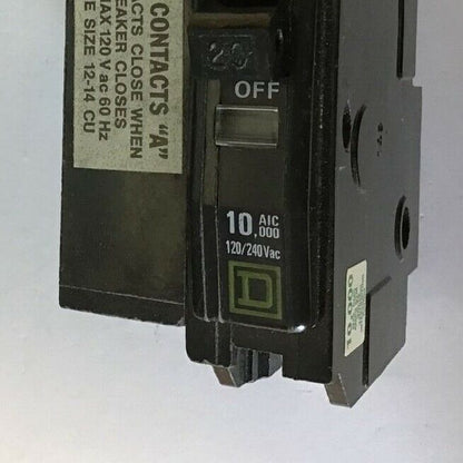 SQUARE D QOB1201200 CIRCUIT BREAKER 20A 120/240VAC 50/60HZ