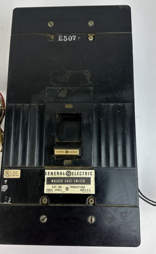 GE TKMA3Y1200 MOLDED CASE SWITCH 1200A 3POLE 600VAC MOD 5