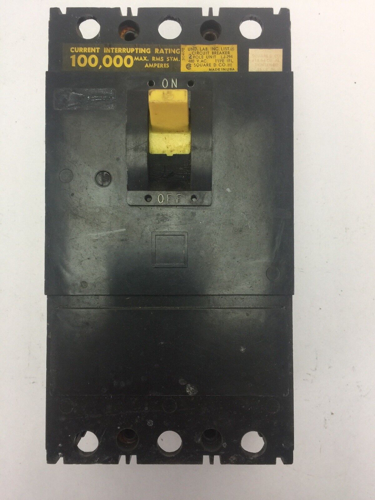 SQUARE D IFL24015 CIRCUIT BREAKER 480VAC 2 POLE 15AMPS