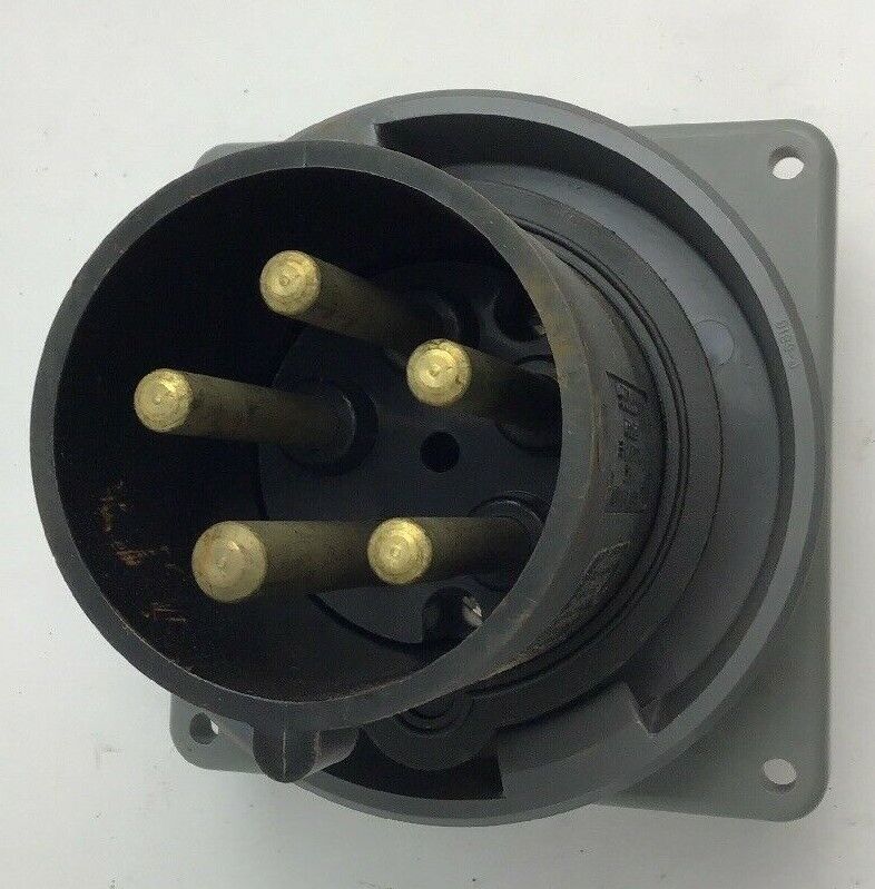 HUBBELL 560B5W WATERTIGHT INLET PIN&SLEEVE 4POLE 5 WIRE 60A 347/600VAC