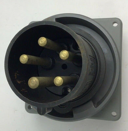 HUBBELL 560B5W WATERTIGHT INLET PIN&SLEEVE 4POLE 5 WIRE 60A 347/600VAC