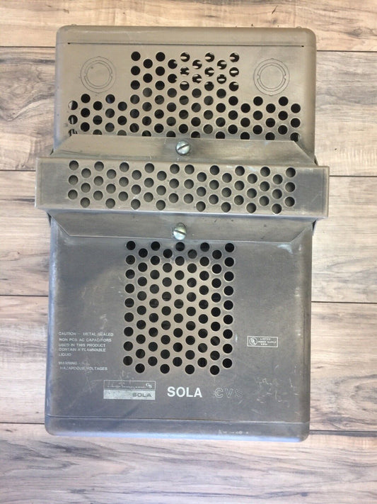 SOLA 23-23-215-8 CONSTANT VOLTAGE TRANSFORMER HARMONIC NEUTRALIZED 120/240V
