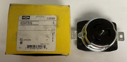 HUBBELL CS8369 TWIST LOCK RECEPTACLE 50A 250V 3PH 3POLE