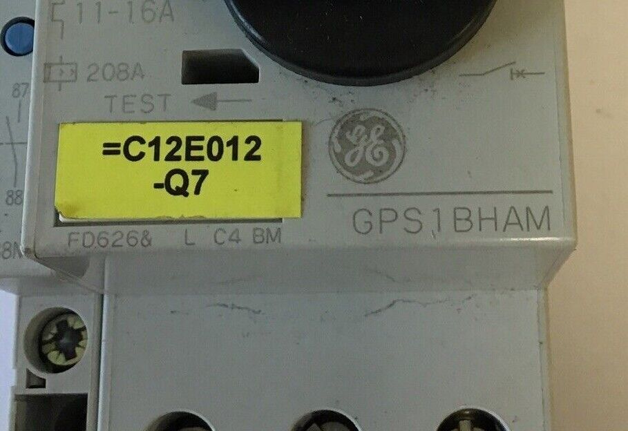 GENERAL ELECTRIC GPS1BHAM MANUAL MOTOR STARTER GPAE11LLA& (2) GPAC10FBA