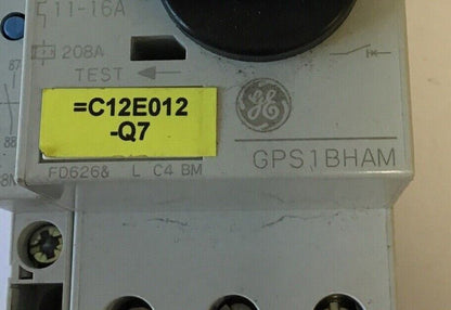 GENERAL ELECTRIC GPS1BHAM MANUAL MOTOR STARTER GPAE11LLA& (2) GPAC10FBA