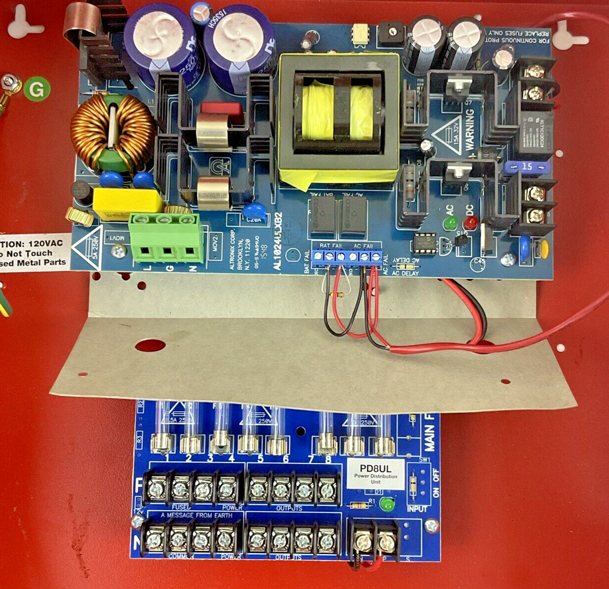 ALTRONIX AL1024ULXPD8R POWER SUPPLY/CHARGER 115VAC 24VDC