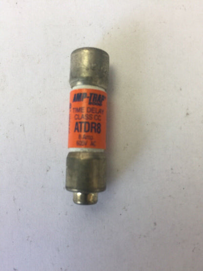 AMP-TRAP 2000 ATDR8 TIME DELAY CLASS CC FUSE 8AMP 600VAC (LOT OF 3)