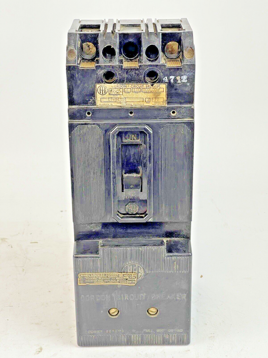 ITE - ET 94384 - CORDON CIRCUIT BREAKER -600 VAC, 70 A, 3 POLE, TYPE ETC, CF FRM