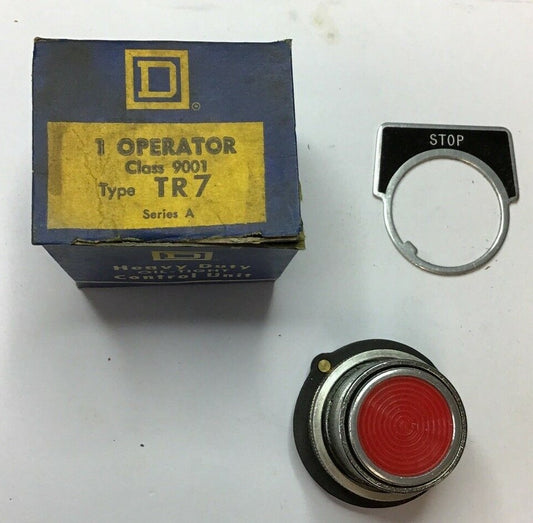 SQUARE D 1 OPERATOR  9001 TR7 SERIES A PUSHBUTTON