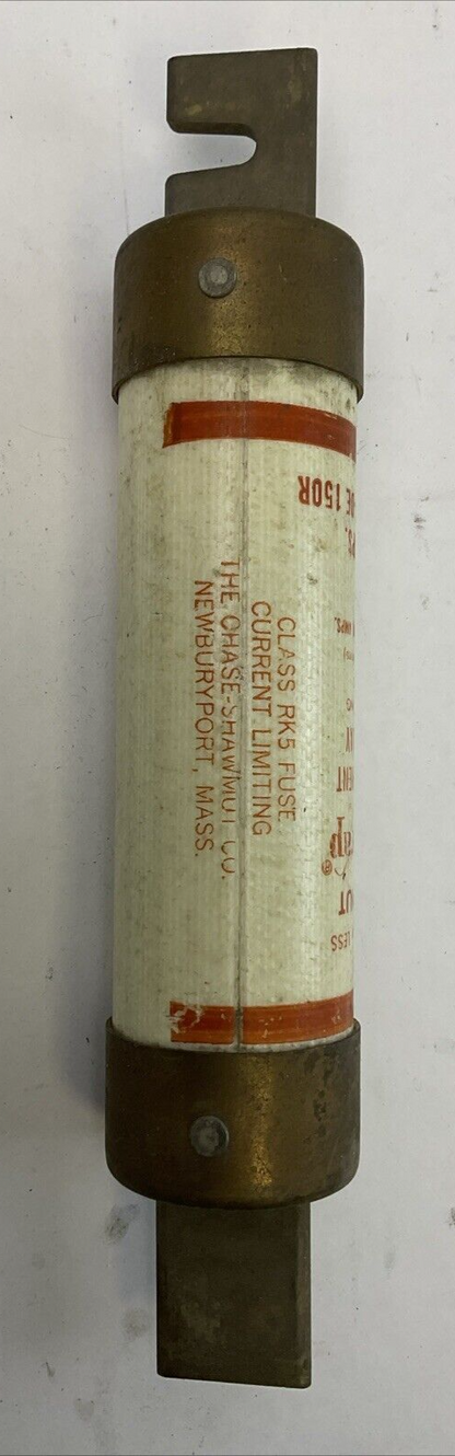 SHAWMUT AMP-TRAP ATS-DE 150R DUAL-ELEMENT TIME DELAY FUSE 600VAC 150AMP