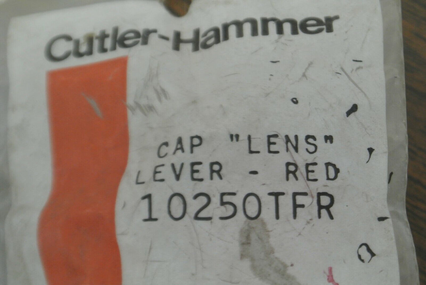 LOT of 2 / CUTLER-HAMMER 10250TFR / CAP "LENS" LEVER - RED / NEW SURPLUS