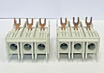 SIEMENS *LOT OF 2*- 3RV1928-1H - TERMINAL BLOCK - TYPE E