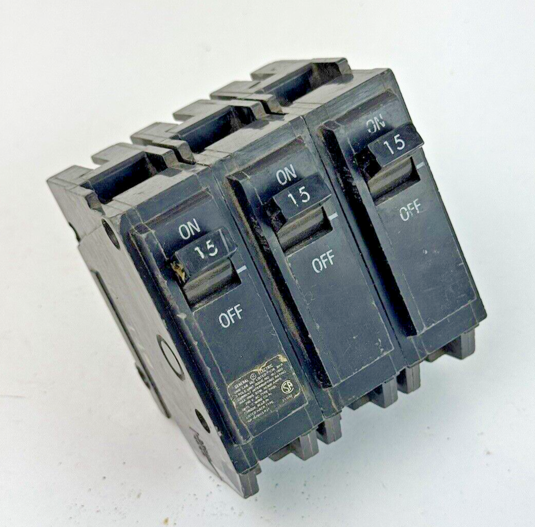 GE - THQL32015 - CIRCUIT BREAKER - 3 POLE, 15 A, 240 VAC