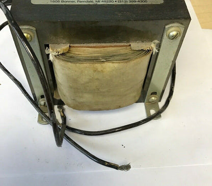 POWERTRAN F010DA500 500VA SINGLE PHASE AUTO TRANSFORMER 480V 60HZ