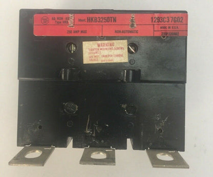 WESTINGHOUSE HKB3250TN TRIP UNIT 250AMP