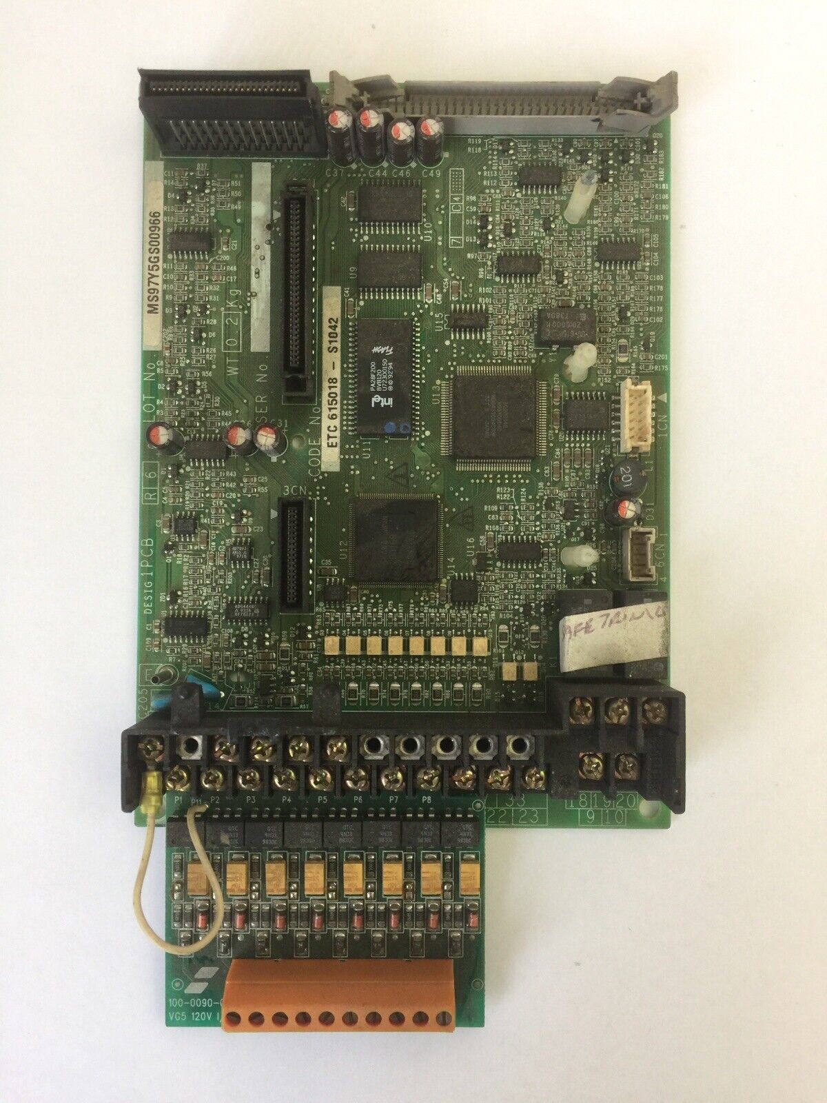 YASKAWA YPLT31001-1G PC DRIVE BOARD 001-0090-00 100-0090-01 VG5 120V I/F