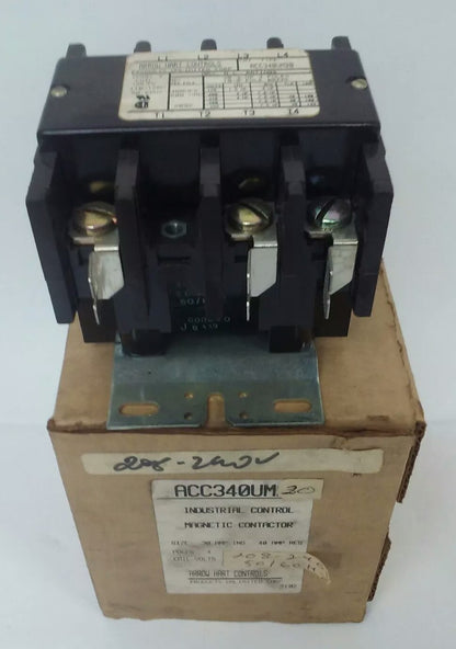 ARROW HART ACC340UM20 INDUSTRIAL CONTROL MAGNETIC CONTACTOR 4P 600V 40A