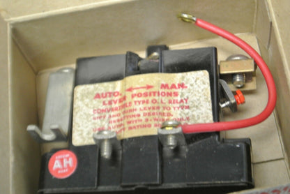 ARROW HART 38557-1995 RELAY, SWITCHABLE "AUTO-MANUAL" - NEW SURPLUS