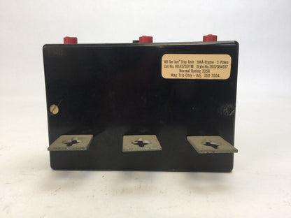WESTINGHOUSE HKA3700TM TRIP UNIT 225AMP 3POLE INST TRIP 350-700A 2602D84G17