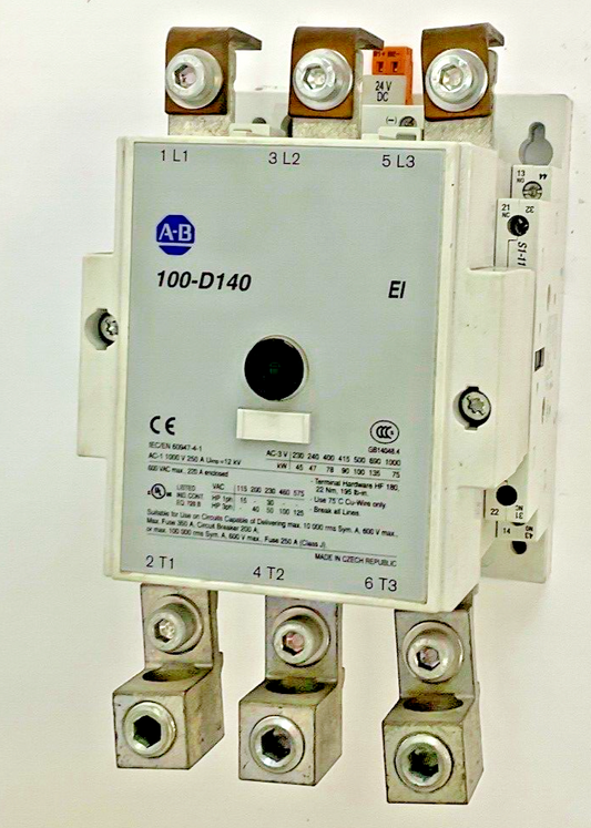 ALLEN BRADLEY 100-D140 CONTACTOR SER.A 16A 690V / 100-DFSV SER.A 24V SURGE SUPP.