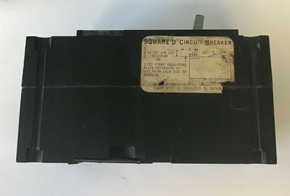 SQUARE D FHL 36020-V CIRCUIT BREAKER 600VAC 20AMP