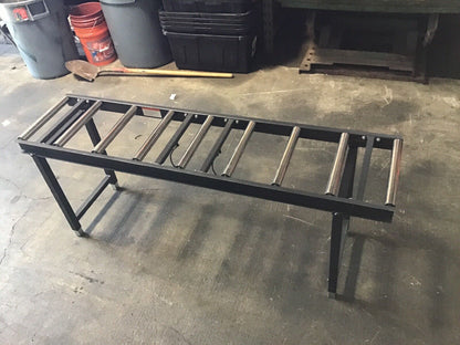 Dayton 2XUV3 Roller Conveyor Support Table, 500 Lb Cap 65.5" LONG, 15.5" WIDE.