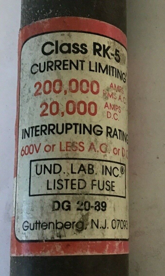 CEFCO CSS-R 35 SHORT TRAP FAST ACTING FUSE 35A 600VAC CLASS RK-5 ***LOTOF5***